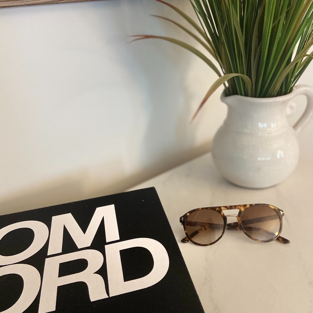 Sunglasses, Tom Ford, Brown, Tan